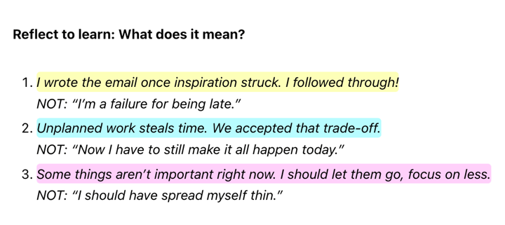 Reflection is a cornerstone of learning.